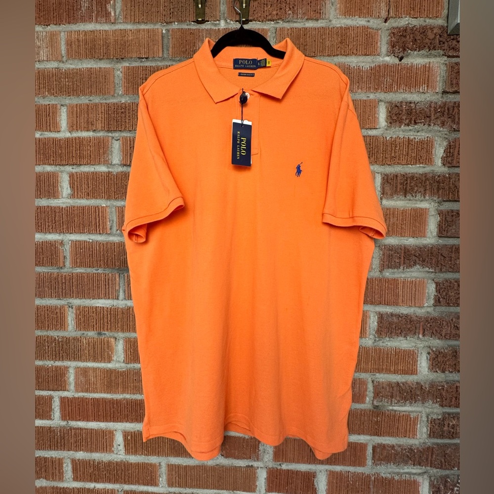 Ralph Lauren Men's Vibrant Orange Polo NWT - Picture 1 of 4